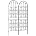 Set of 2 Metal Garden Trellis Panels for Climbing Plants Flowers and Vines 150 x 50 cm by Outsunny