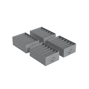 Set of 4 Dove Grey Drawer Organisers 42 x 30 x 17 cm for Bedroom or Office Storage by Songmics