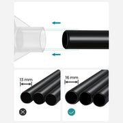 Portable Fabric Wardrobe with 3 Hanging Rails for Bedroom Storage by Songmics