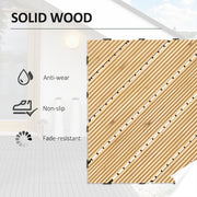 Wooden Garden Decking Tiles Pack of 9 For Garden Patio Balcony Terrace Or Hot Tub 30x30cm