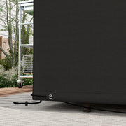 Black Waterproof Garden Furniture Cover for Rattan Table Set 245 x 165cm by Outsunny