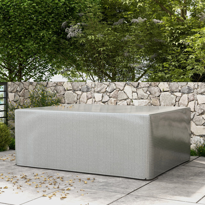 Grey Waterproof Garden Furniture Cover for Large Patio Set with UV Protection