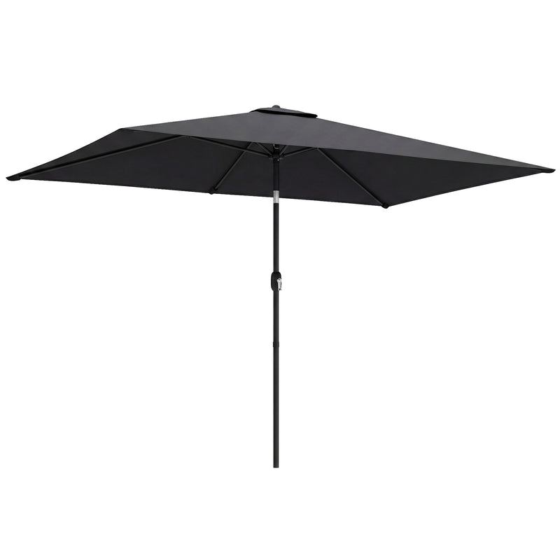 3x2m Garden Parasol with Adjustable Tilt for Reliable Shade on Patio or Outdoor Dining