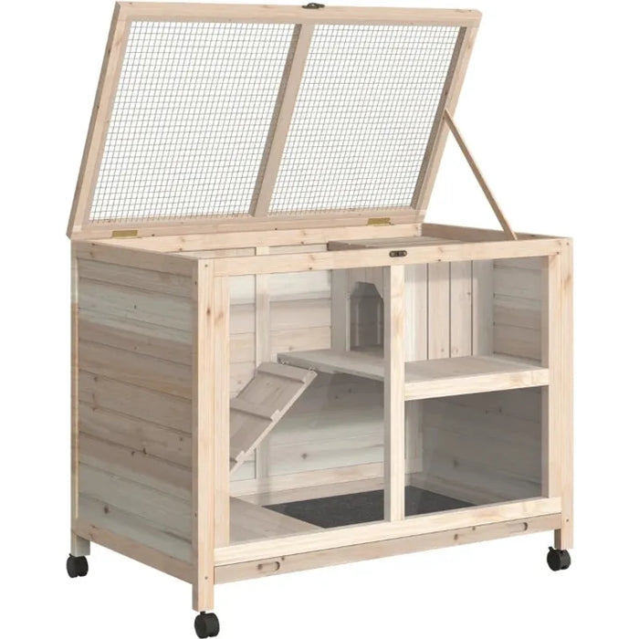 Indoor Wooden Rabbit Hutch