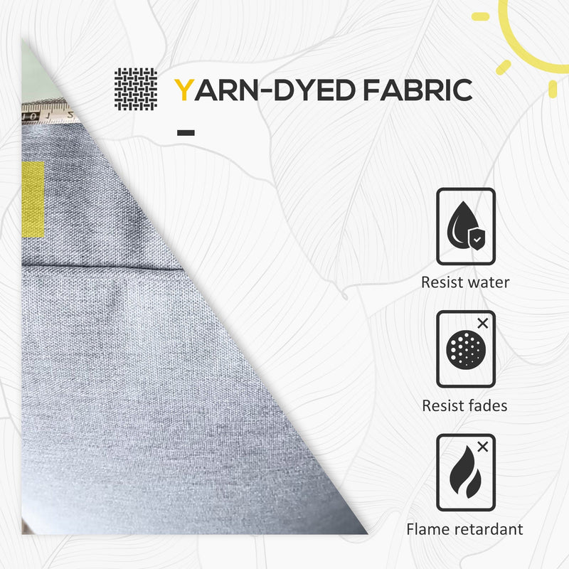 Rattan Garden Corner Sofa Set, Grey