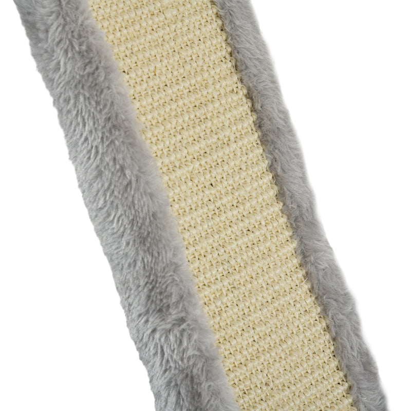 Wall Mounted Cat Shelves Set with Hammock Ladder Platforms and Scratching Post Grey