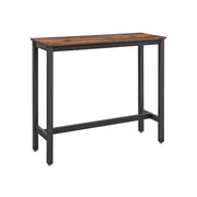 Narrow Rectangular Bar Table Space Saving Design for Kitchen or Dining Room by Vasagle