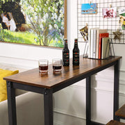 Narrow Rectangular Bar Table Space Saving Design for Kitchen or Dining Room by Vasagle