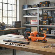 Cordless Hedge Trimmer for Easy Garden Maintenance with Rechargeable Battery Orange AOSOM