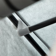 Light Grey Fabric Portable Wardrobe with 8 Shelves and 2 Hanging Rods by HOMCOM