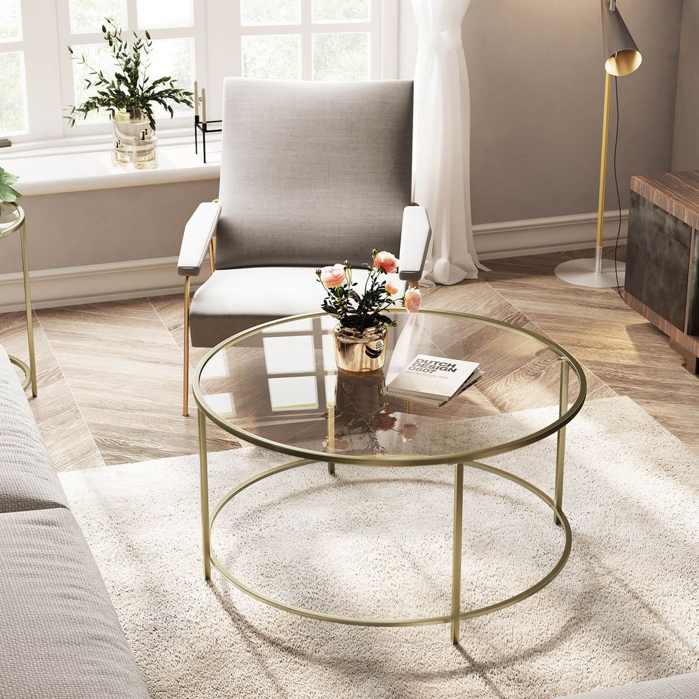 Round Vasagle Coffee Table