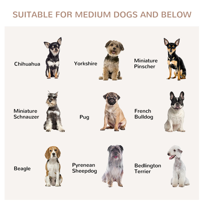 Wooden Dog Crate End Table with Triple Doors and Locks for Indoor Use Grey