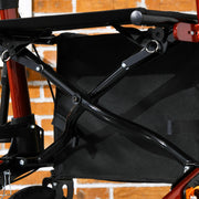 Rollator Walker with Seat and Storage for Comfortable Breaks Indoors or Outdoors Red AOSOM