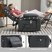 Electric Riser Recliner Chair Dark Grey - detail 2