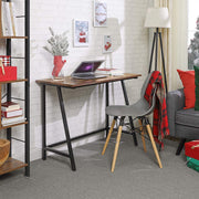 150x50cm Rustic Brown Computer Desk with Storage Shelves for Home Office or Study by Vasagle