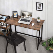 150x50cm Rustic Brown Computer Desk with Storage Shelves for Home Office or Study by Vasagle