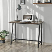 150x50cm Rustic Brown Computer Desk with Storage Shelves for Home Office or Study by Vasagle