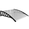 Clear Front Door Canopy Shelter Awning for Porch and Window Provides Rain & UV Shelter 103x97cm