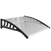 Clear Front Door Canopy Shelter Awning for Porch and Window Provides Rain & UV Shelter 103x97cm