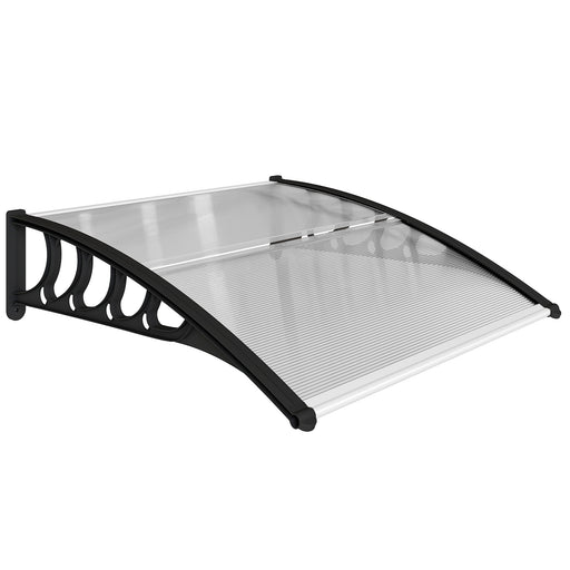 Clear Front Door Canopy Shelter Awning for Porch and Window Provides Rain & UV Shelter 103x97cm