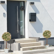 Set of 2 Artificial Murraya Plants 60cm Cream White for Indoor Outdoor Decor by HOMCOM