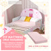 Pink Ballet Theme Toddler Bed Frame with Safety Rails for Ages 3-6 by AIYAPLAY