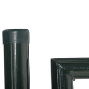 Garden Gate with Lock for Secure and Private Outdoor Entrance Steel Green Outsunny