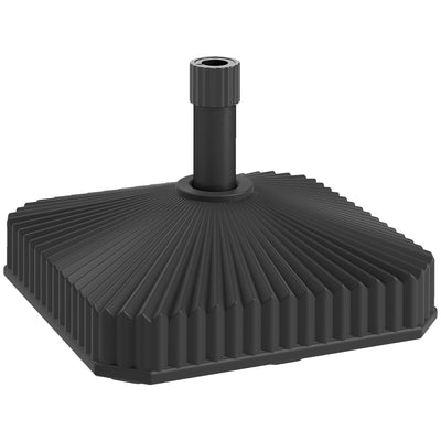 32-38mm Parasol Base for Secure Garden Umbrella Support Fillable with Sand or Water, Black Outsunny