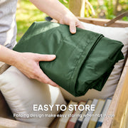 Egg Chair Cover for Outdoor Protection Waterproof Oxford Fabric with Zip Fastening Green Outsunny