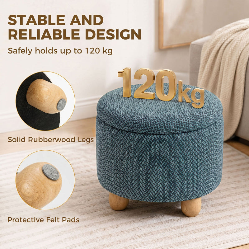 Storage ottoman - Blue