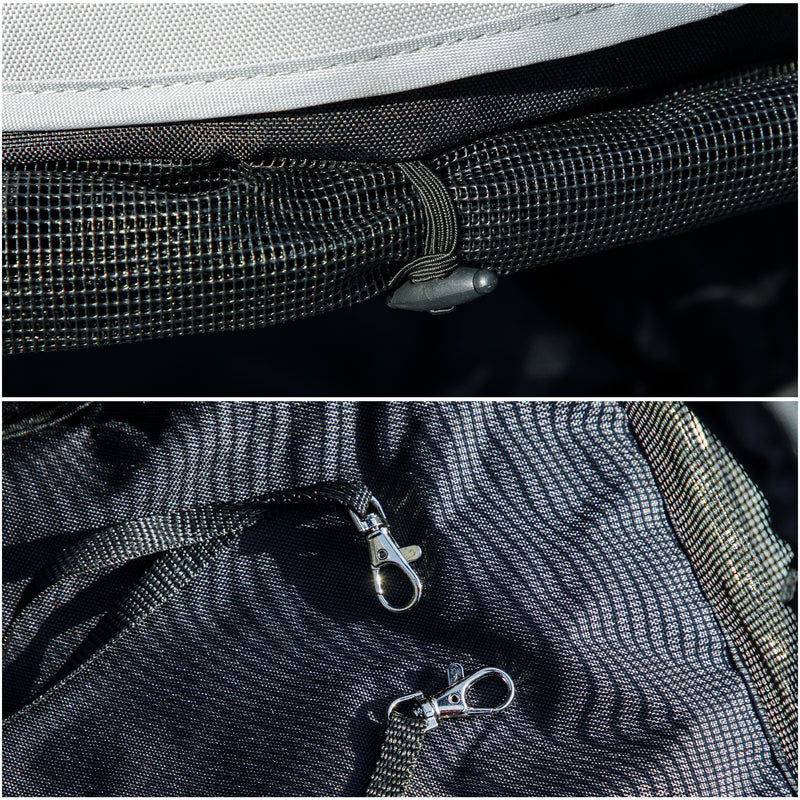 Dark Green Lightweight Dog Stroller with Umbrella Canopy Storage Bag and Cup Holder by PawHut AOSOM