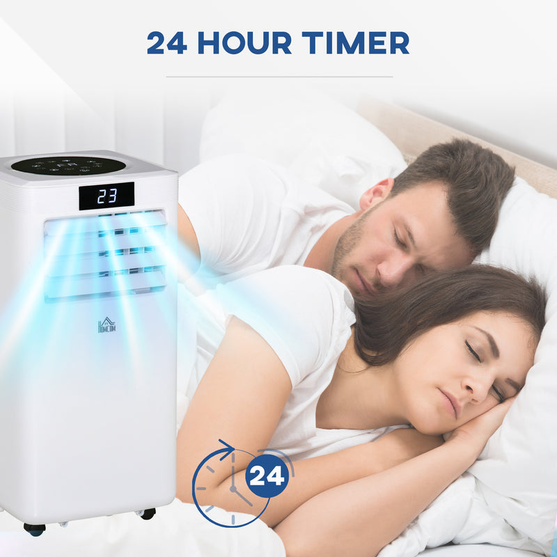 10000 BTU Portable Air Conditioner with Dehumidifier Timer and Remote for Rooms up to 22m²