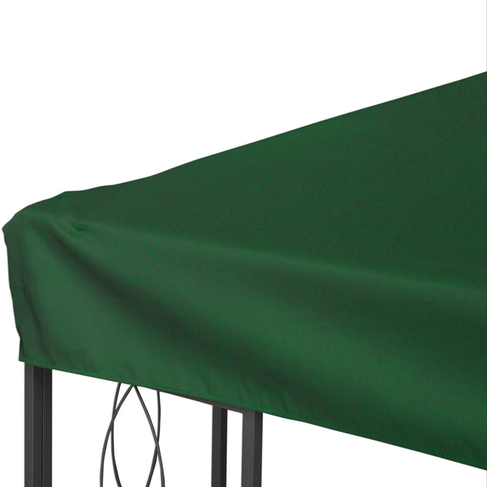 Green Gazebo Roof Replacement for 3 x 4m Frames UV Resistant by Outsunny