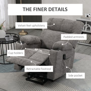 Electric Riser Recliner Chair for Elderly with Remote Control and Lift Assist Grey