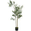 Artificial Olive Tree for Easy Maintenance Free Greenery in Living Rooms Green Homcom