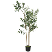 Artificial Olive Tree for Easy Maintenance Free Greenery in Living Rooms Green Homcom