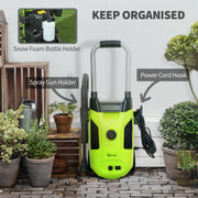 1800W High Pressure Washer 150 Bar With Adjustable Nozzle and 6m Hose by Outsunny AOSOM