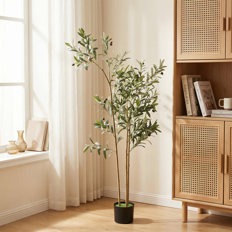 Artificial Olive Tree for Easy Maintenance Free Greenery in Living Rooms Green Homcom