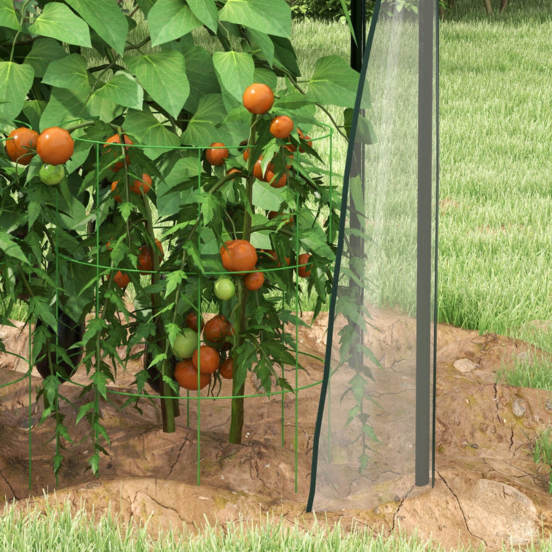 Portable Mini Greenhouse with 2 Zipped Doors for Tomatoes and Plants Indoor Outdoor Clear