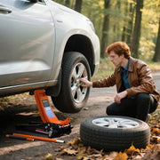 Hydraulic Trolley Jack for Easy Car Maintenance and Tyre Changes 2.5 Ton Orange AOSOM