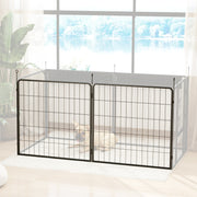 2 Piece Dog Pen Expansion Pack for 80cm High Pet Playpen with 3 Stakes for Small and Medium Dogs by PawHut