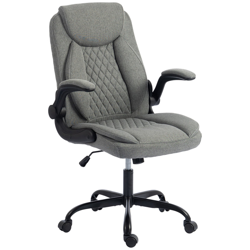 Office Chair with Flip Up Armrests for Space Saving Home Office Comfort