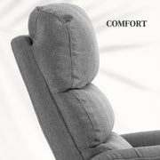 Electric Riser Recliner Armchair with Remote Control and Padded Footrest for Comfort Grey