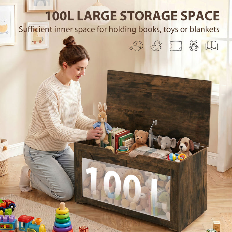 Storage bench 100L - Brown