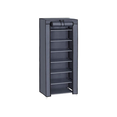 Songmics Shoe Rack With Cover, Grey, 7 Tier Songmics