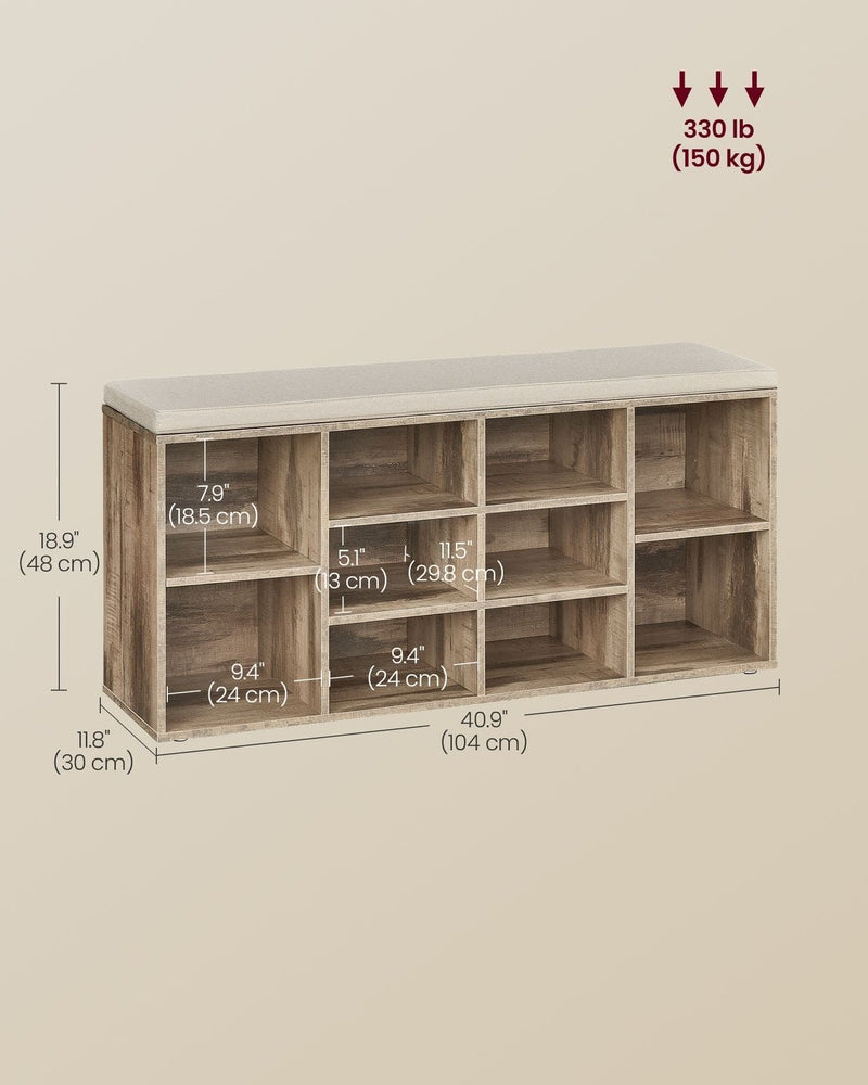 Shoe Bench For Hallway by Vasagle
