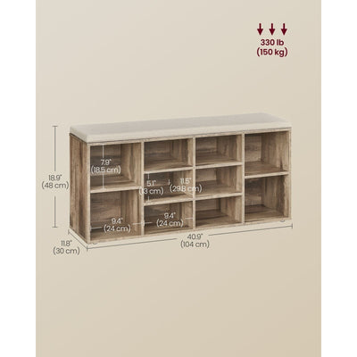 Shoe Bench For Hallway by Vasagle
