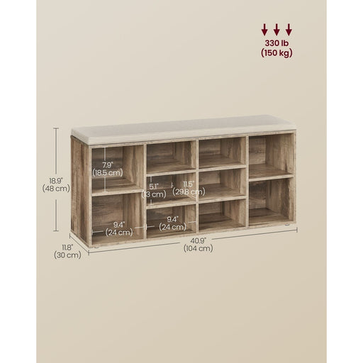 Shoe Bench For Hallway by Vasagle