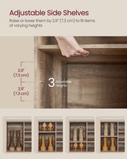 Shoe Storage Bench With Seat Cushion by Vasagle