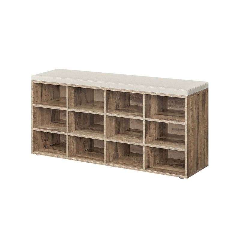 Shoe Storage Bench With Seat Cushion by Vasagle